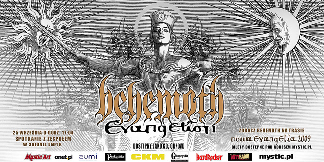 Płyty, plakaty, pałeczki Inferno oraz oryginalny, baner Behemoth "Evangelion" do wylicytowania na aukcji charytatywnej "Dar Serca"!