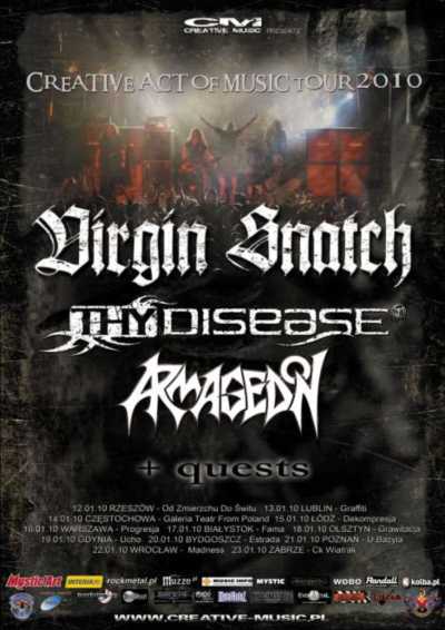 ARMAGEDON kolejnym zespołem CREATIVE ACT OF MUSIC TOUR 2010!