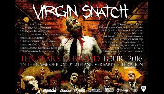 VIRGIN SNATCH zaprasza na Ten Years In Blood Tour 2016!